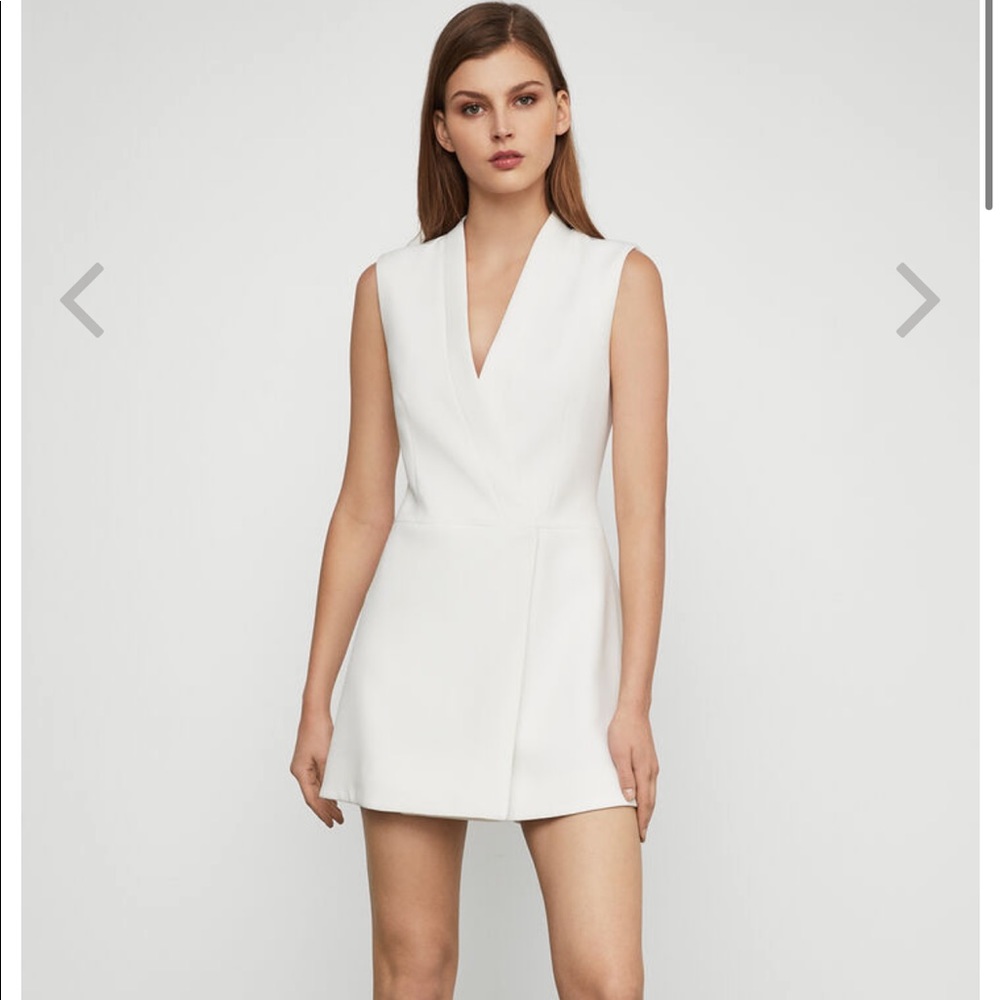 BCBG MAXAZRIA White Blazer Mini Dress